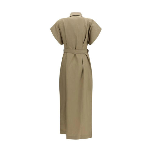 Robe décontractée en coton beige Brunello Cucinelli