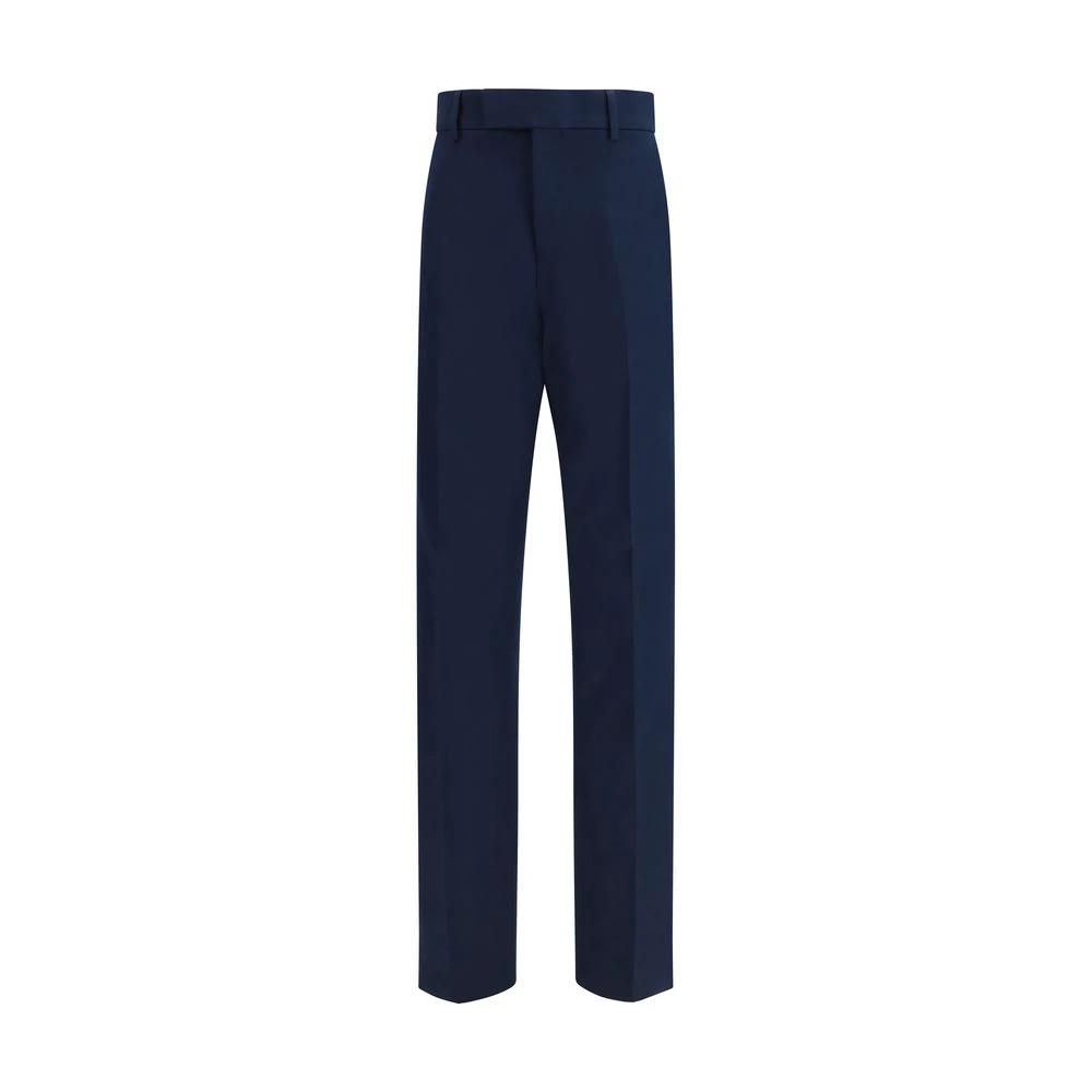 Pantalon chino en coton bleu Ferragamo