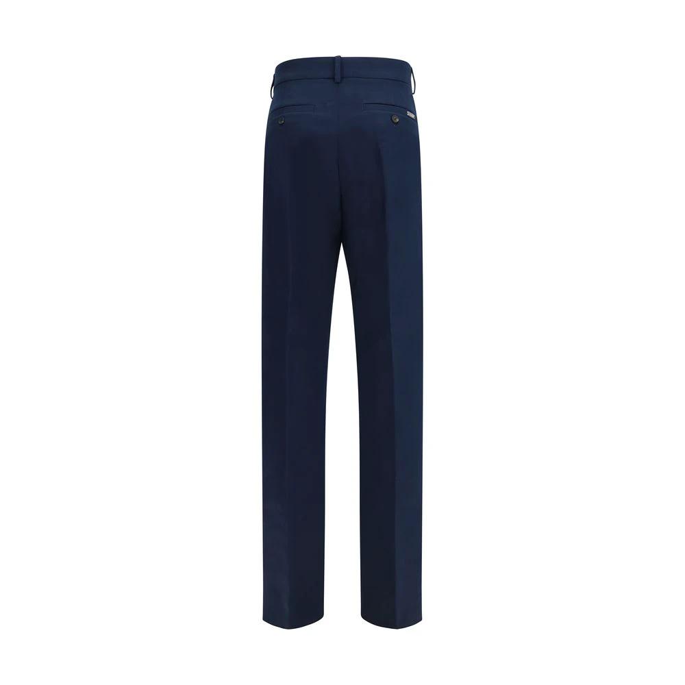 Pantalon chino en coton bleu Ferragamo