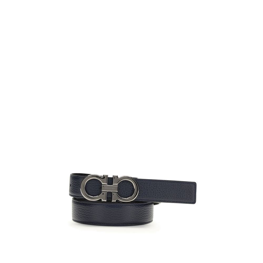 Ceinture Ferragamo Bos Taurus Regular en cuir de veau bleu