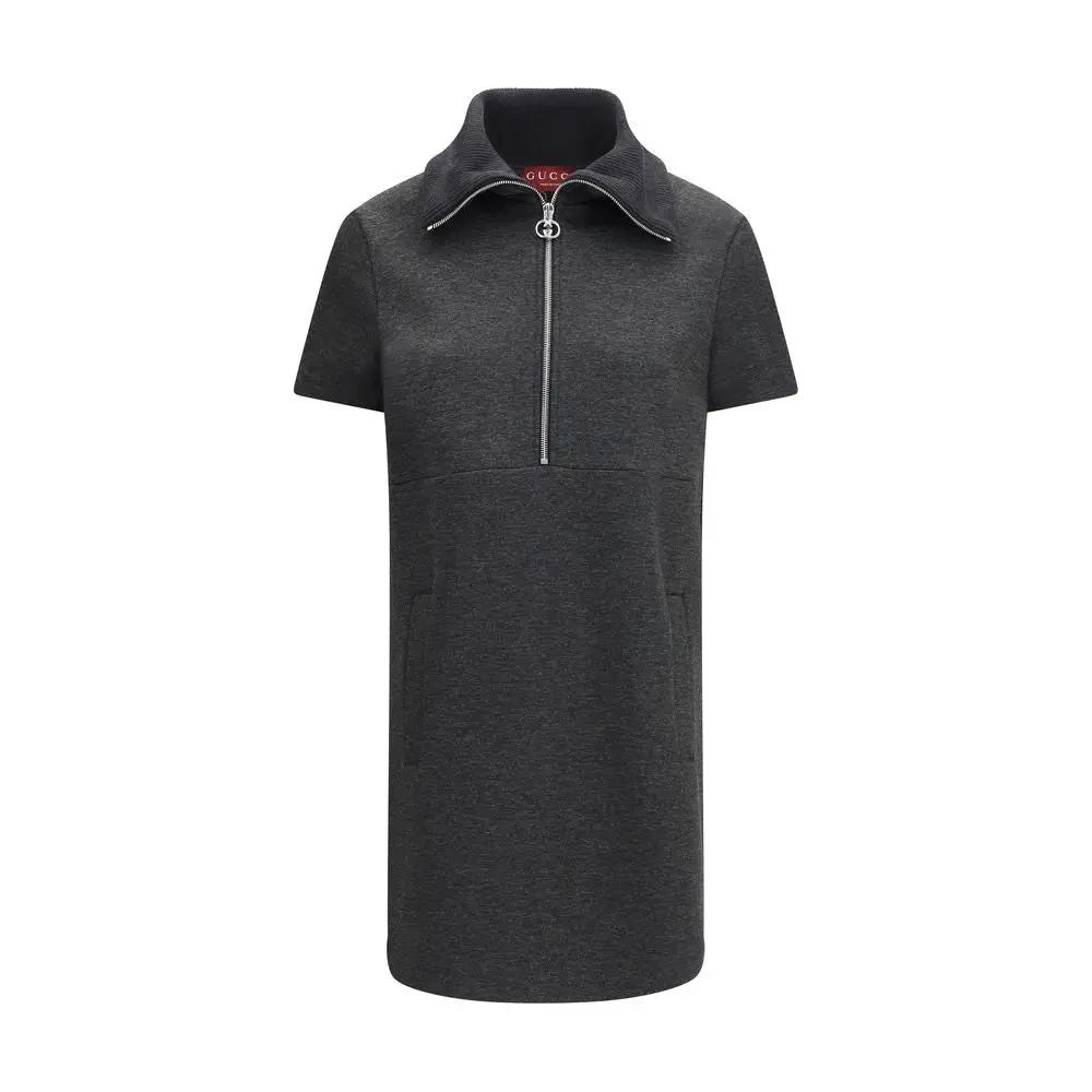 Robe décontractée en coton gris Gucci