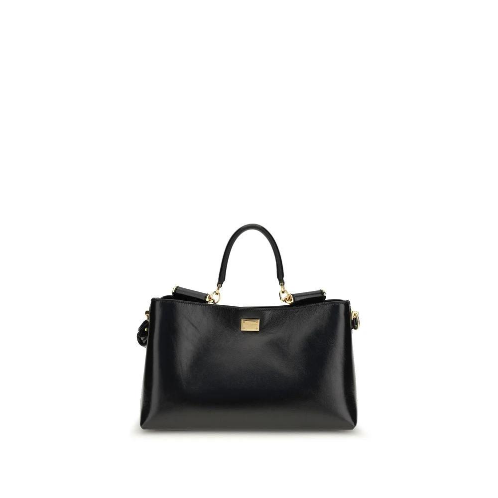 Sac bandoulière Bos Taurus en cuir de veau noir Dolce &amp; Gabbana