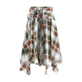 Jupe midi en lin multicolore MARBELL