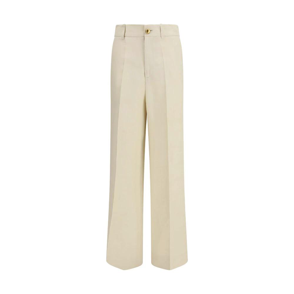 Pantalon décontracté en viscose beige PAROSH