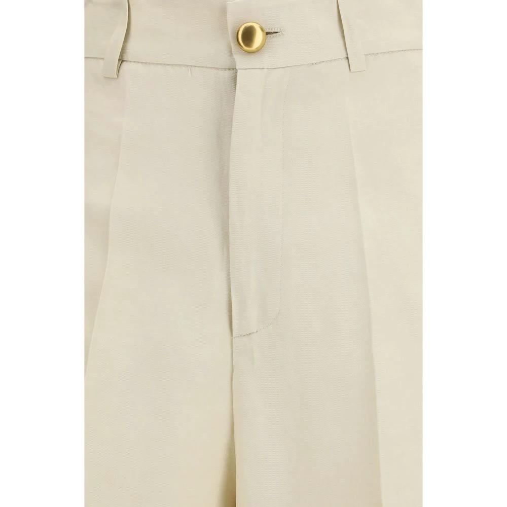 Pantalon décontracté en viscose beige PAROSH