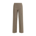 Pantalon décontracté en lin beige Avenue Montaigne