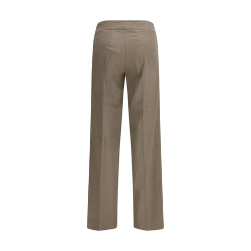 Pantalon décontracté en lin beige Avenue Montaigne