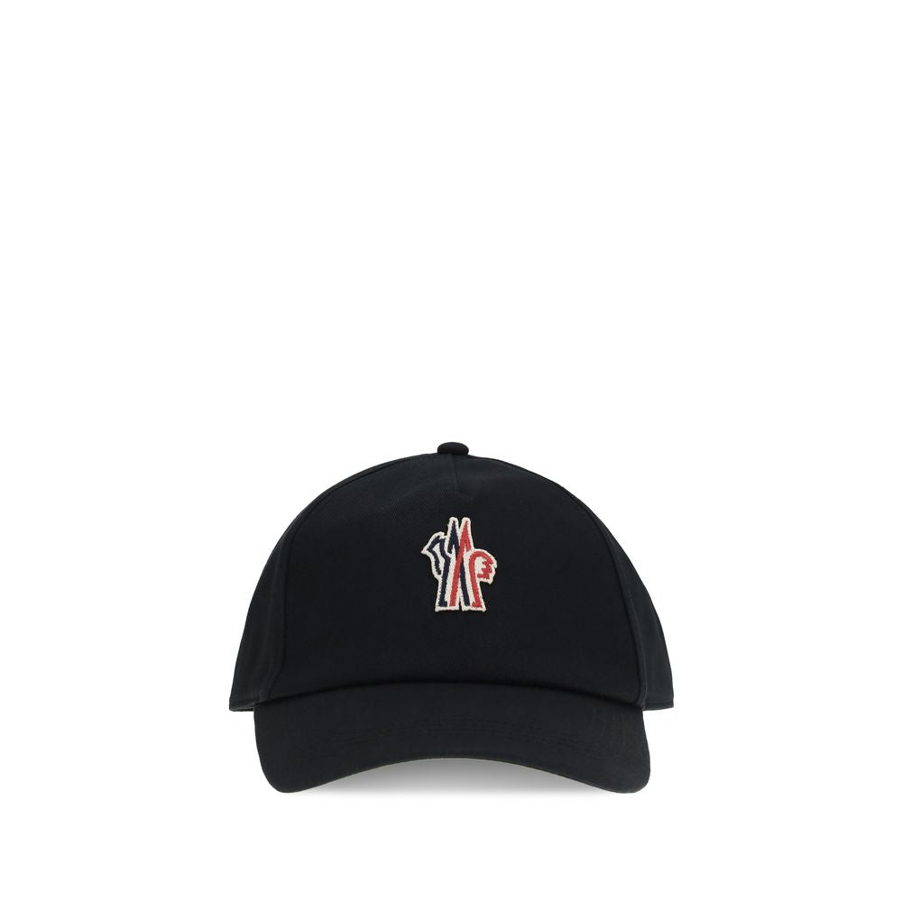 Casquette Moncler Grenoble en coton noir (casquette de baseball)