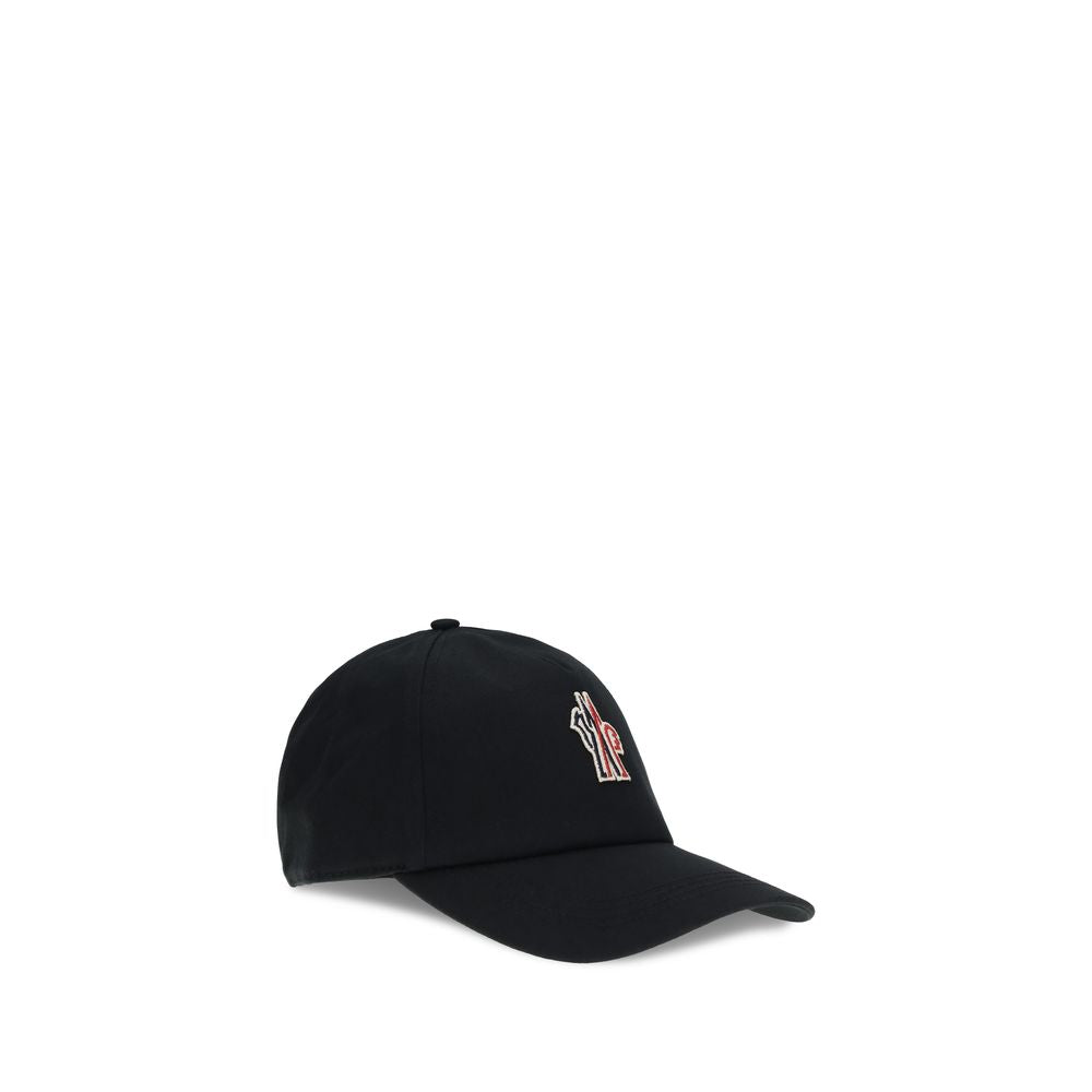 Casquette Moncler Grenoble en coton noir (casquette de baseball)