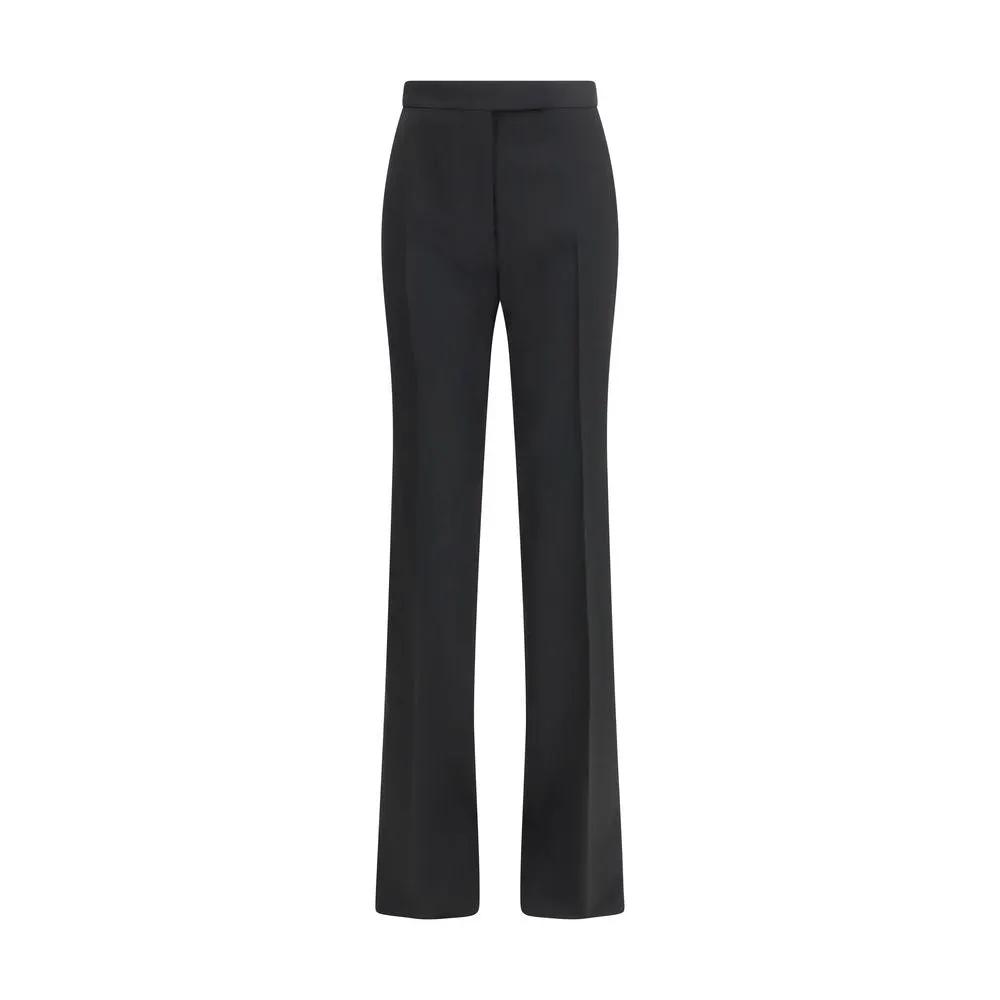 Pantalon habillé en laine polaire noire Tom Ford