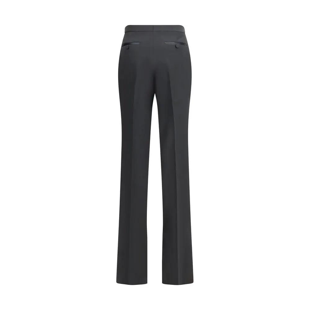 Pantalon habillé en laine polaire noire Tom Ford