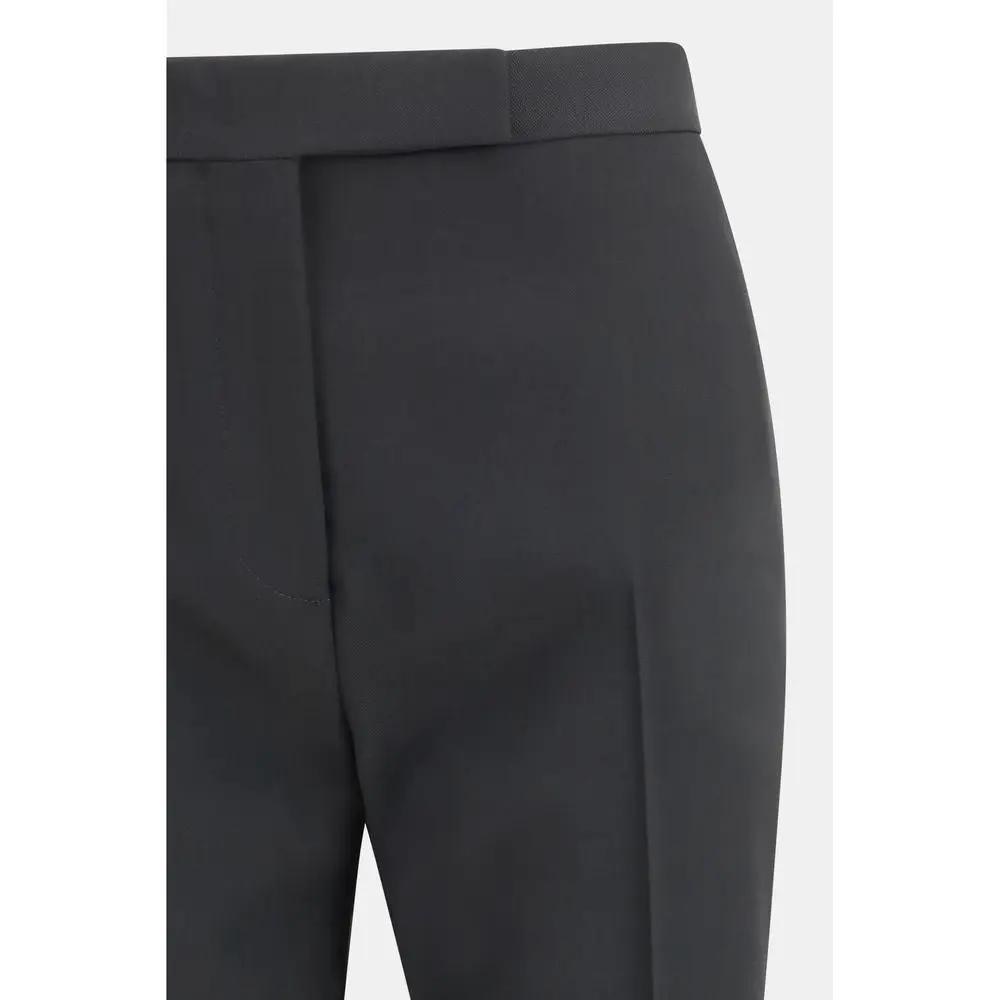 Pantalon habillé en laine polaire noire Tom Ford