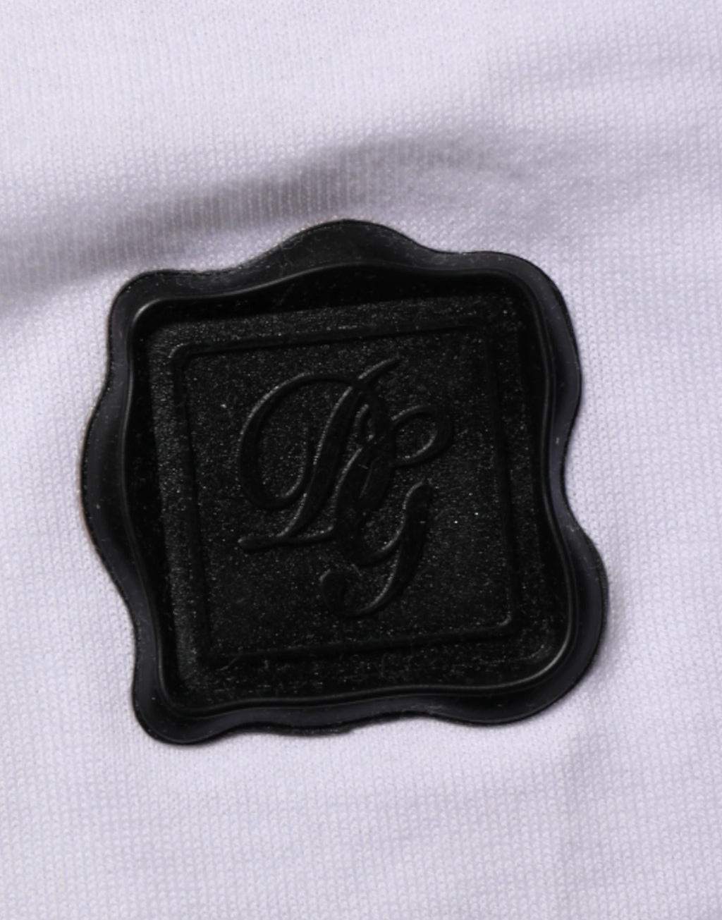 Dolce & Gabbana White Logo Patch Cotton Crew Neck T-shirt