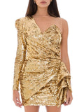 Elisabetta Franchi Bicolor Polyamide Short Dress
