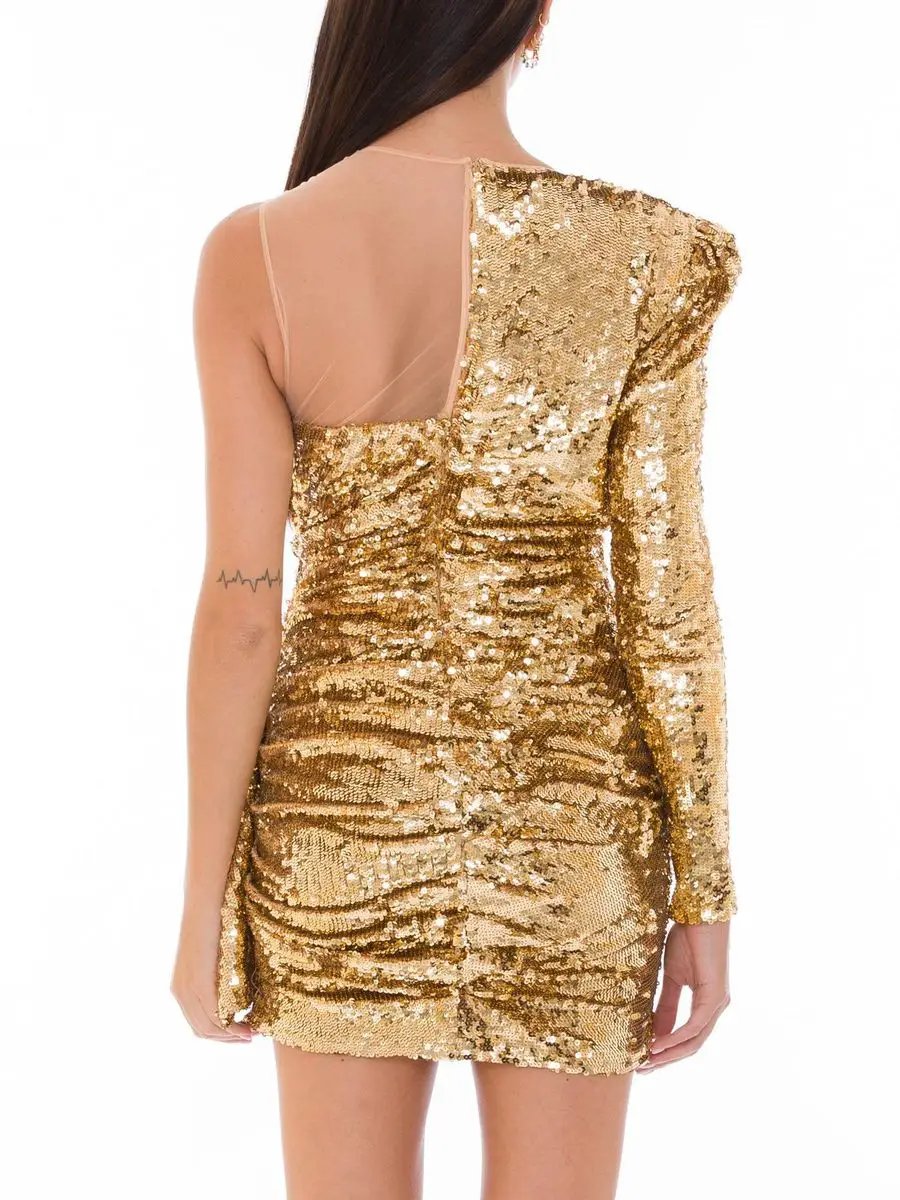 Elisabetta Franchi Bicolor Polyamide Short Dress