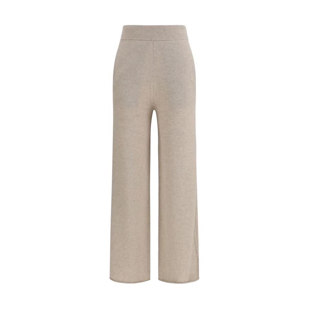 Max Mara Pure Beige Cashmere Casual Pants