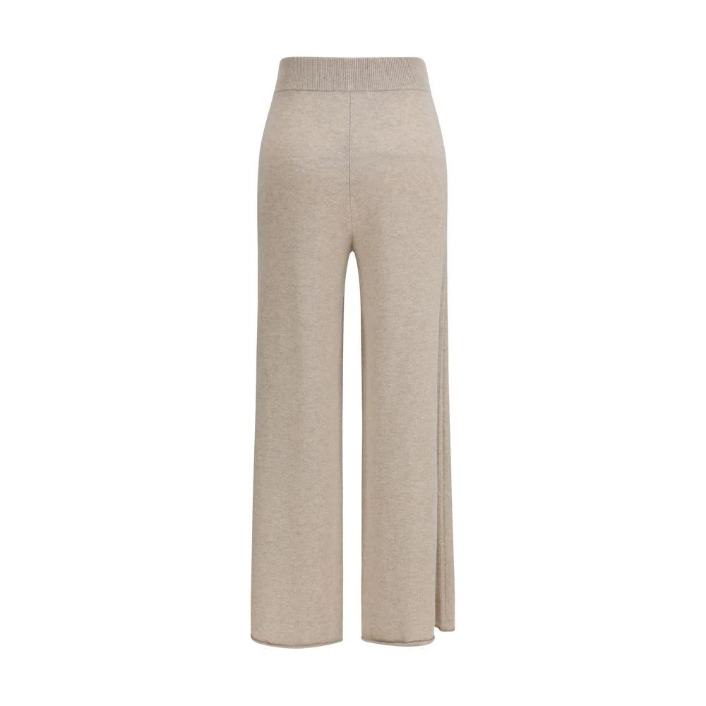 Max Mara Pure Beige Cashmere Casual Pants