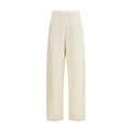 Pantalon décontracté Max Mara en pur coton beige