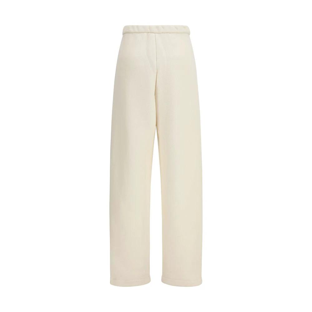 Pantalon décontracté Max Mara en pur coton beige