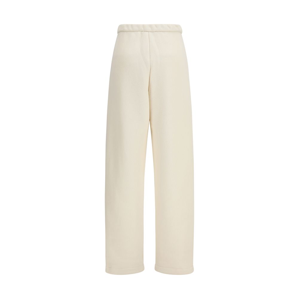 Max Mara Pure Beige Cotton Casual Pants