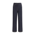 Max Mara Pure Blue Cotton Cropped Jeans