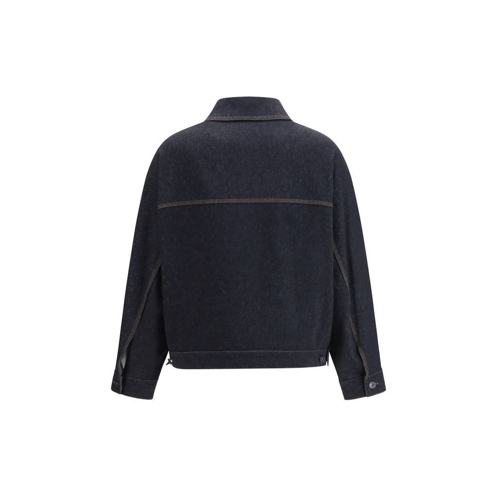 Max Mara Pure Blue Cotton Denim Jacket