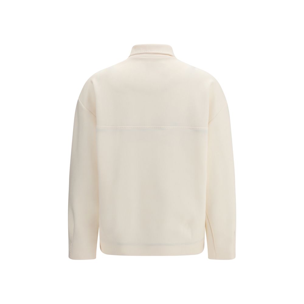 Max Mara Pure Beige Polyamide Shell Jacket