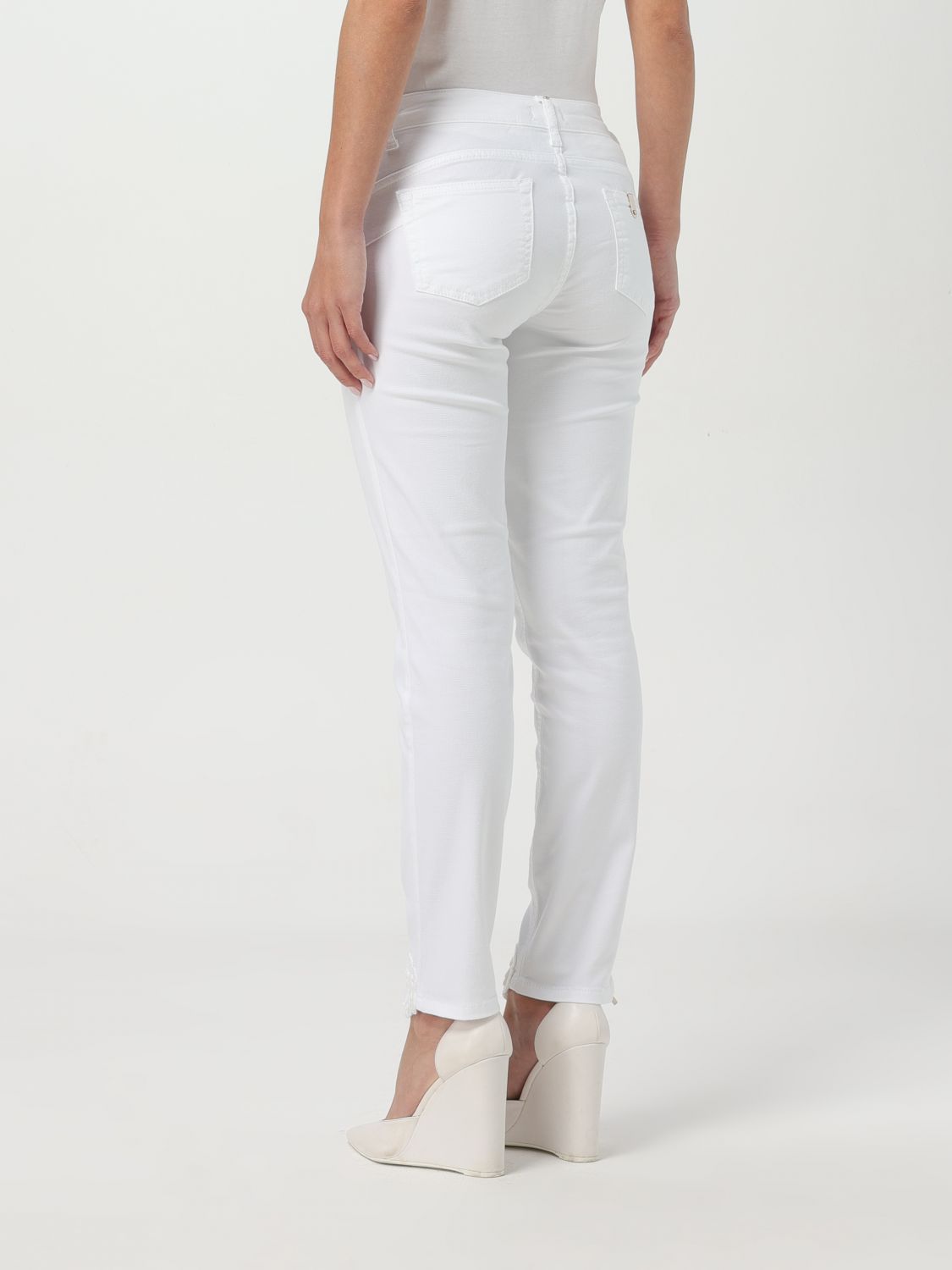 Jean skinny en coton blanc Liu Jo