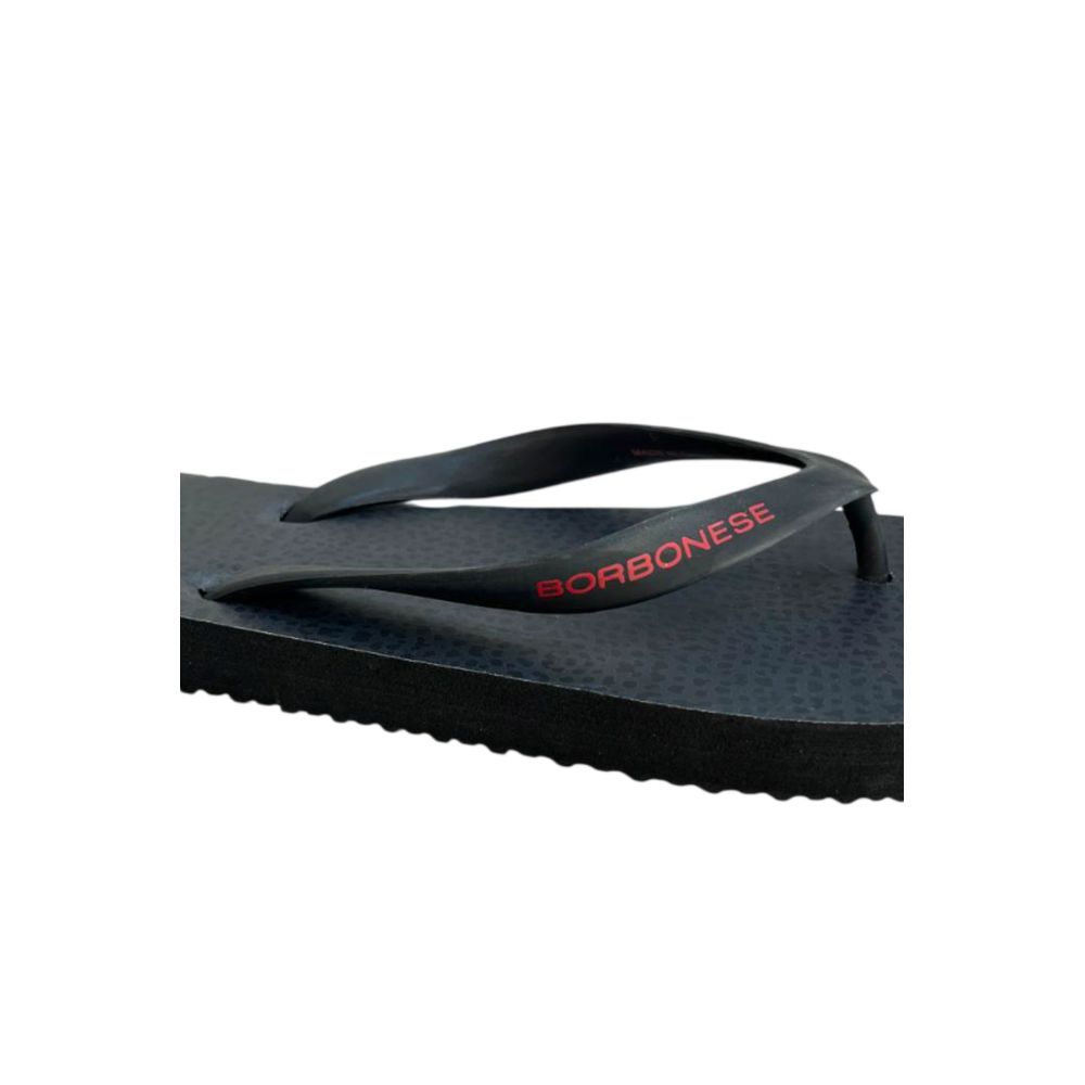 Tongs Borbonese noires en synthétique pour hommes