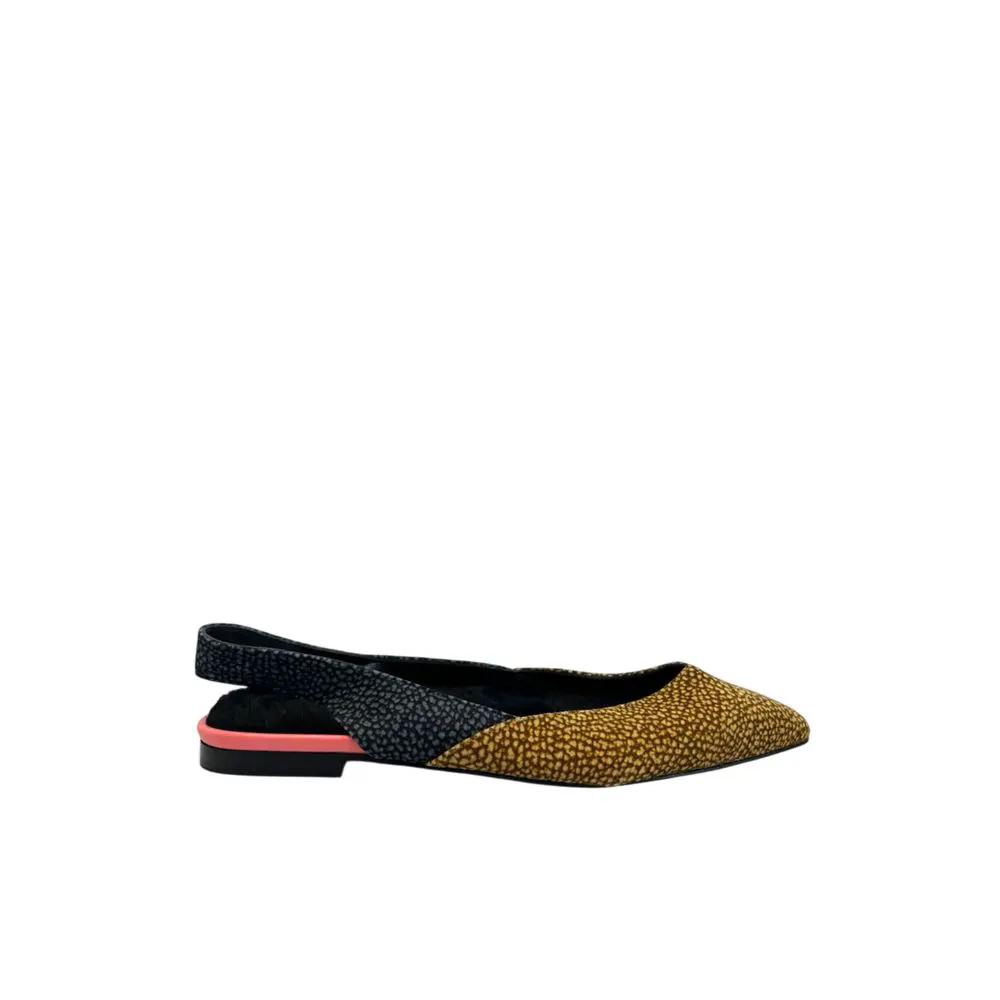 Ballerines en cuir beige Borbonese pour femmes