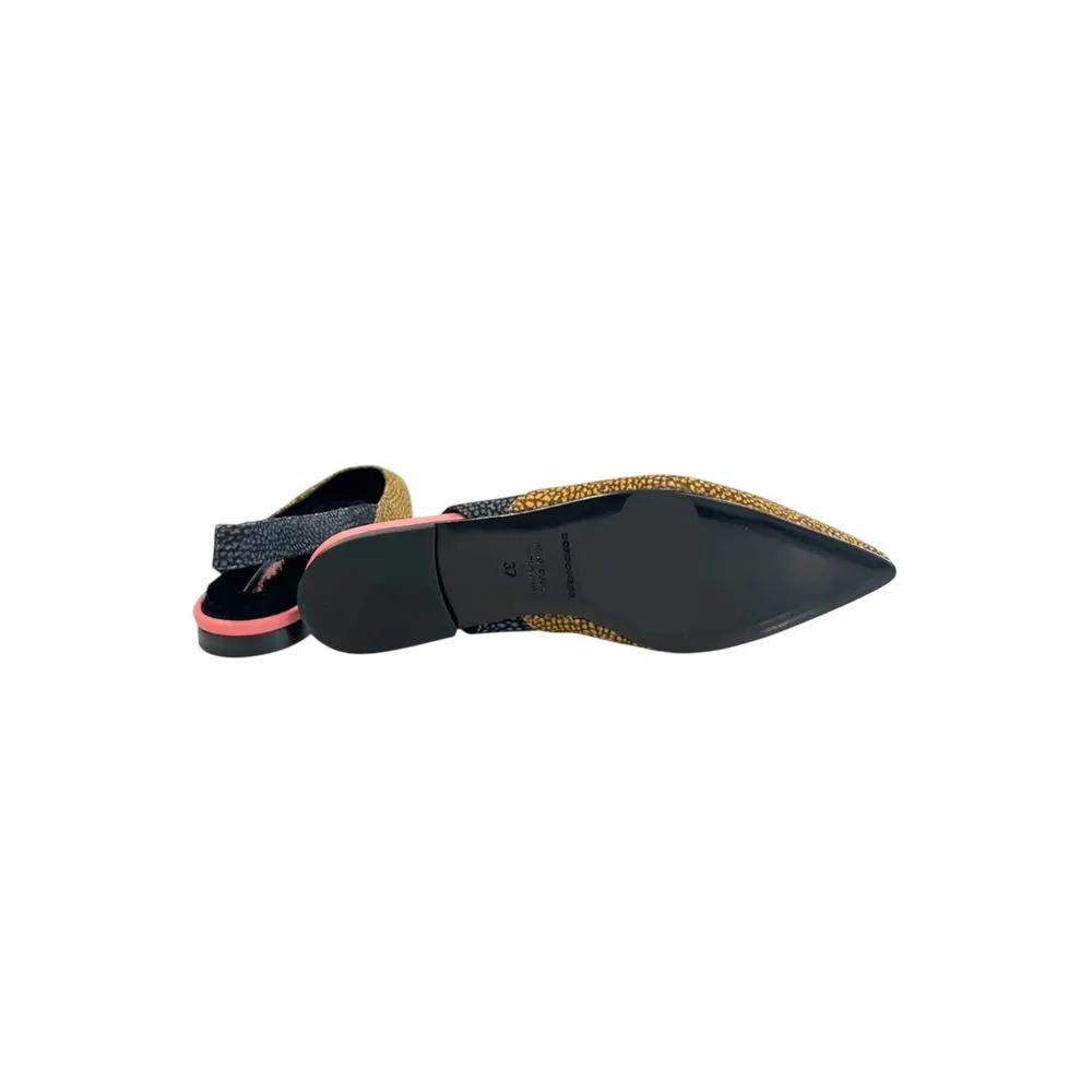 Ballerines en cuir beige Borbonese pour femmes