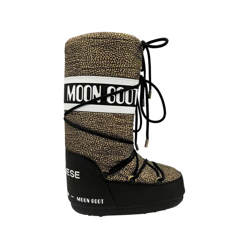 Bottes pour femmes en textile beige Borbonese