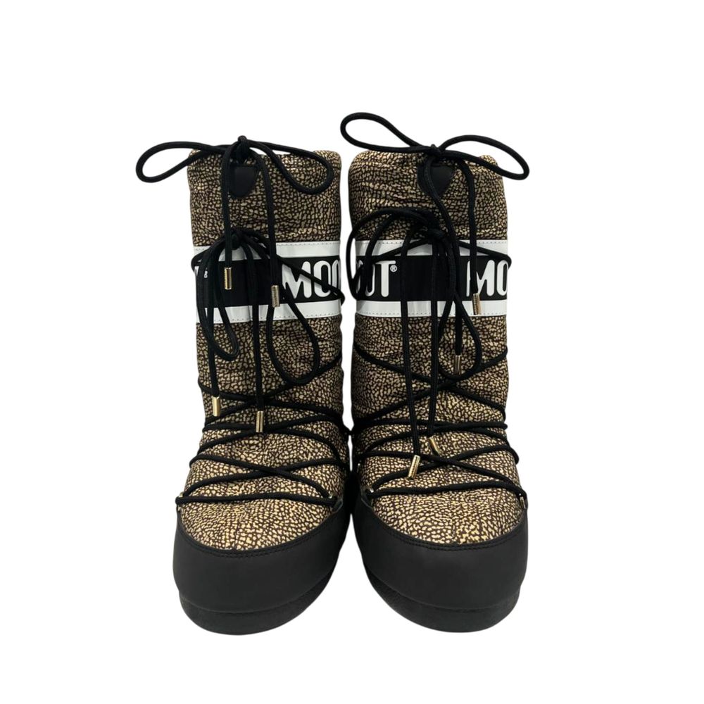 Bottes pour femmes en textile beige Borbonese