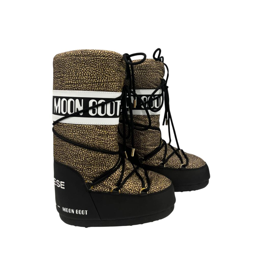 Bottes pour femmes en textile beige Borbonese