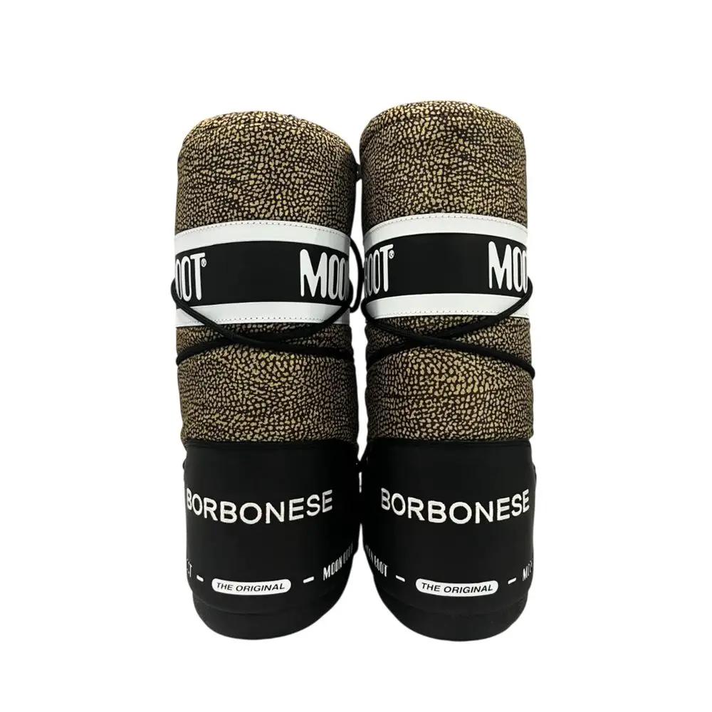 Bottes pour femmes en textile beige Borbonese