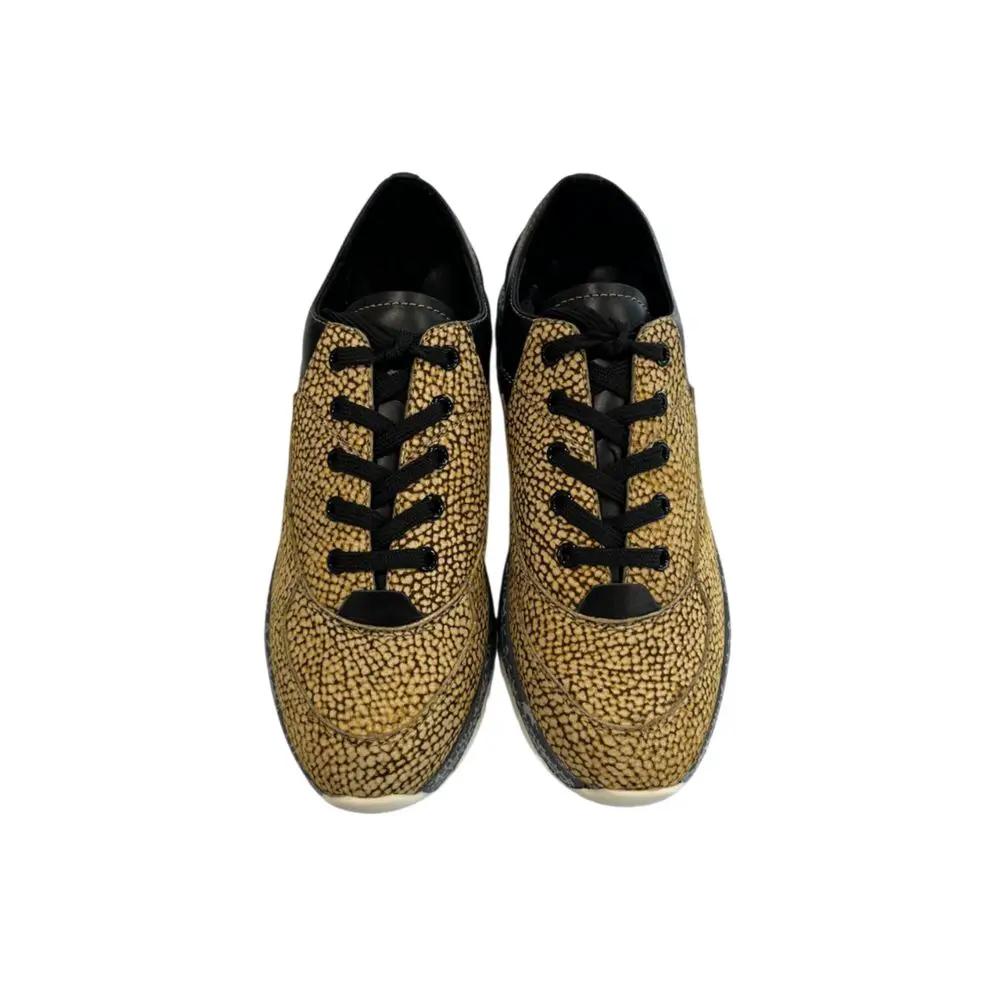Baskets pour femmes en cuir beige Borbonese