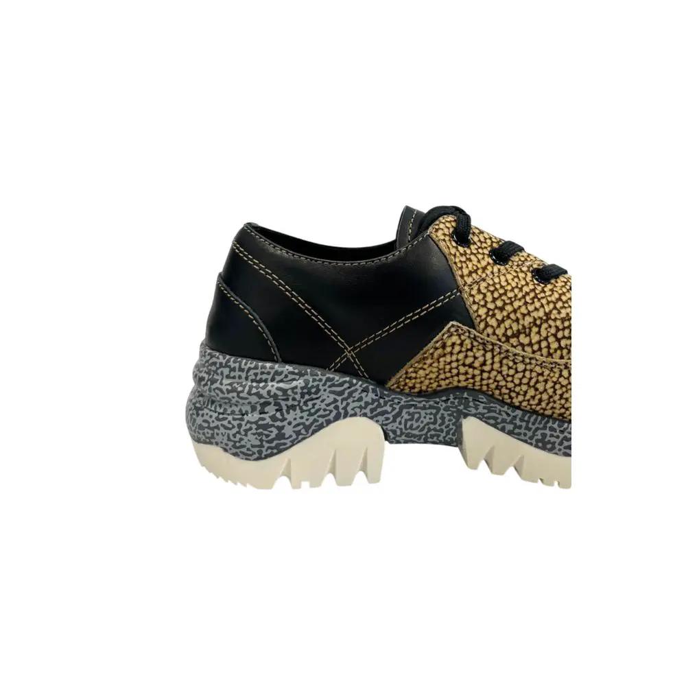 Baskets pour femmes en cuir beige Borbonese