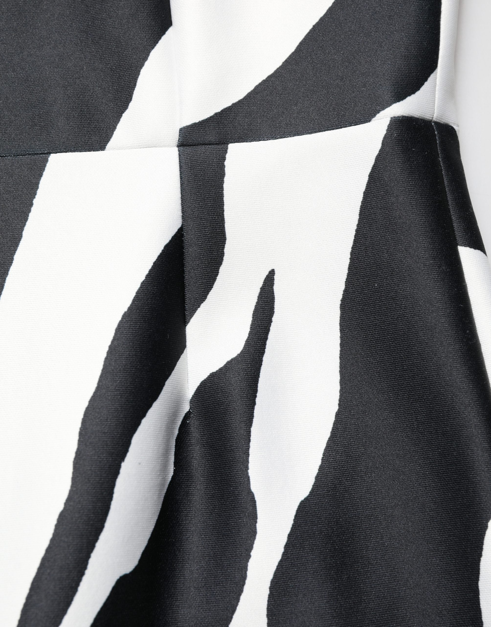 Combinaison Dolce & Gabbana noire et blanche en polyester à motif zèbre