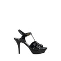 Sandales à talons aiguilles Saint Laurent Bos Taurus en cuir de veau noir
