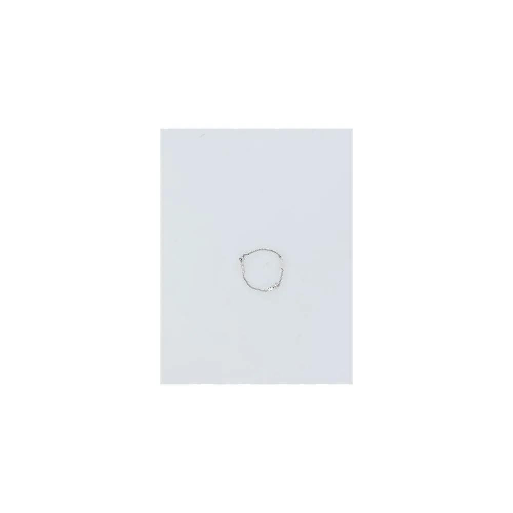 Saint Laurent Silver Glass Bracelet