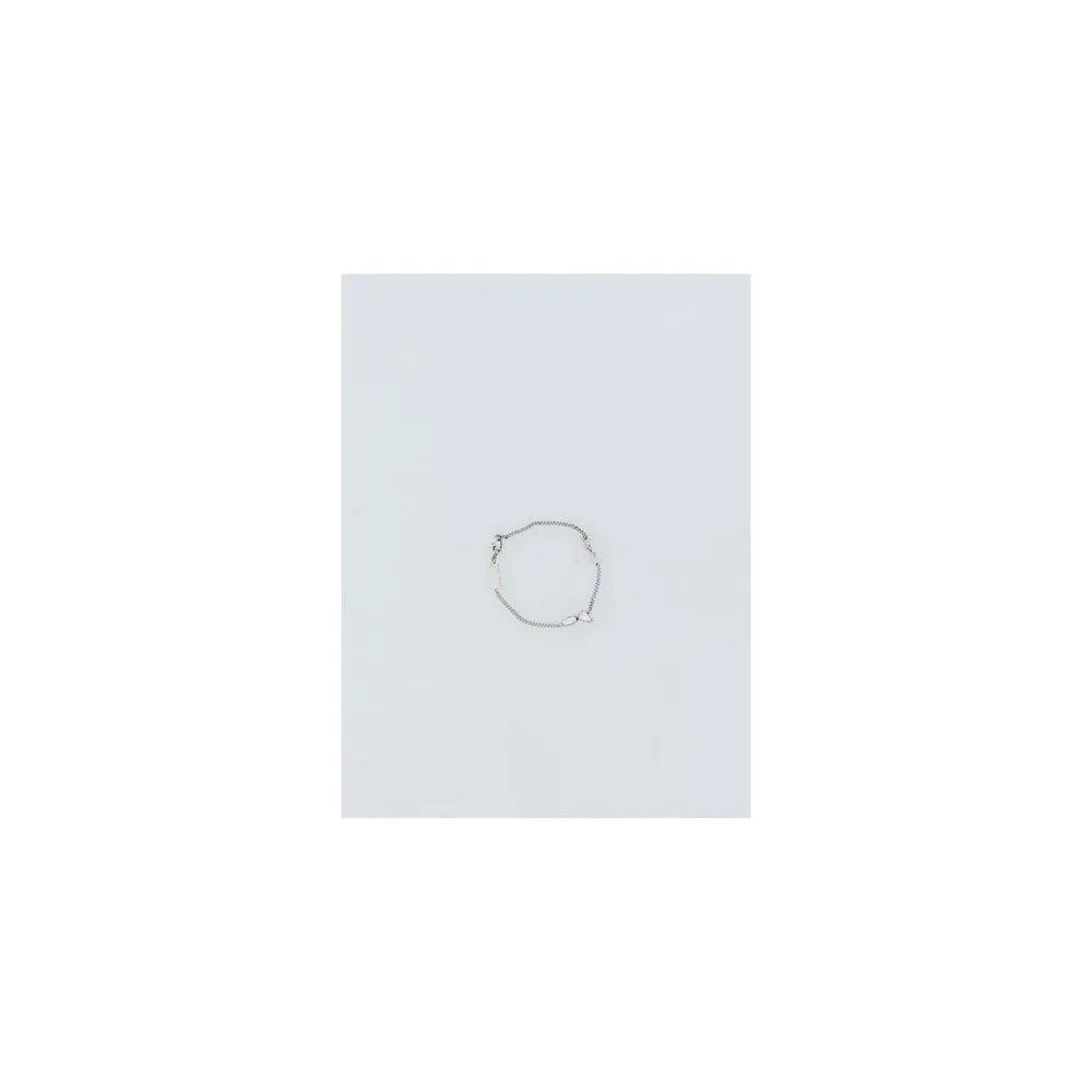 Saint Laurent Silver Glass Bracelet