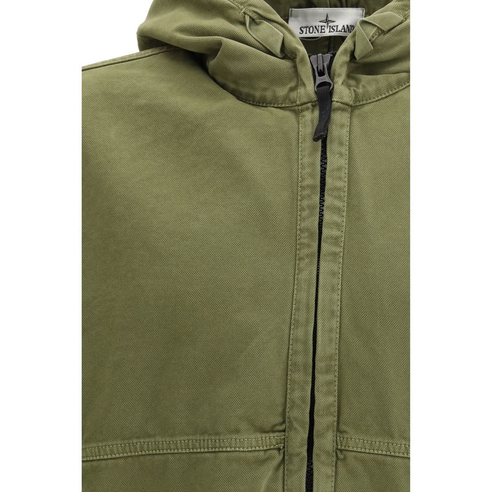 Veste Stone Island bicolore en coton