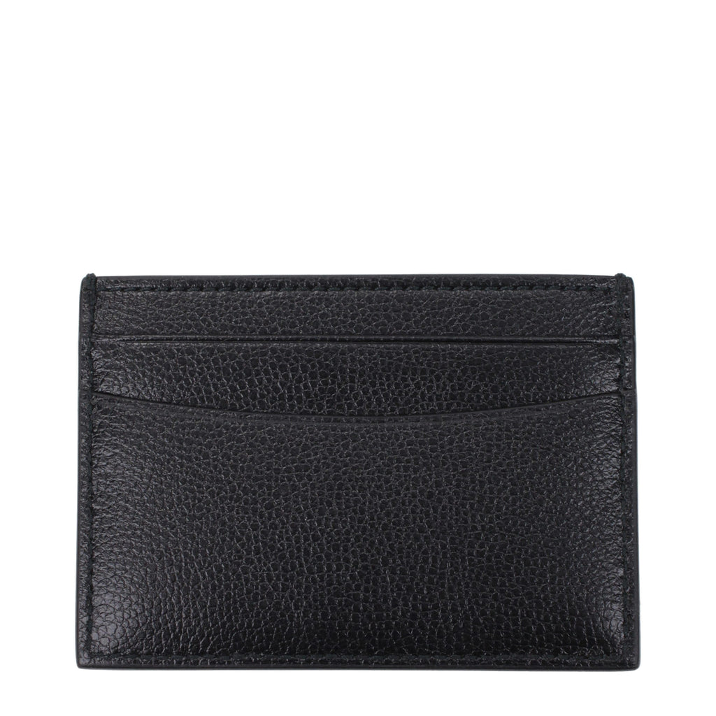 Porte-cartes Bally en cuir noir