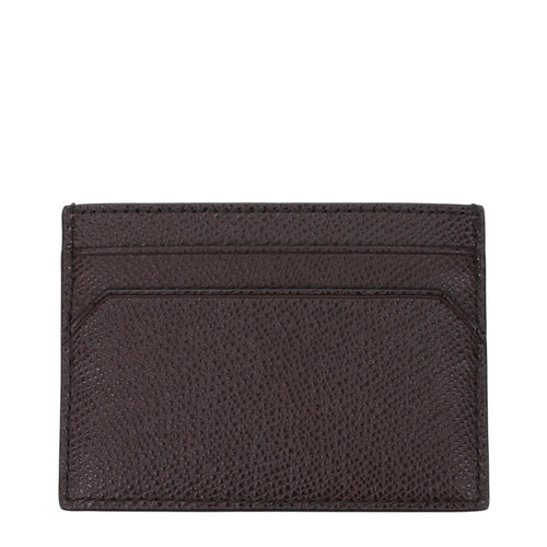 Porte-cartes Bally en cuir marron