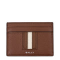 Porte-cartes Bally en cuir marron
