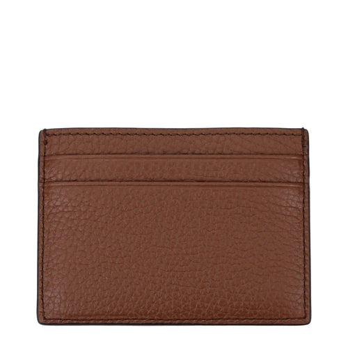 Porte-cartes Bally en cuir marron