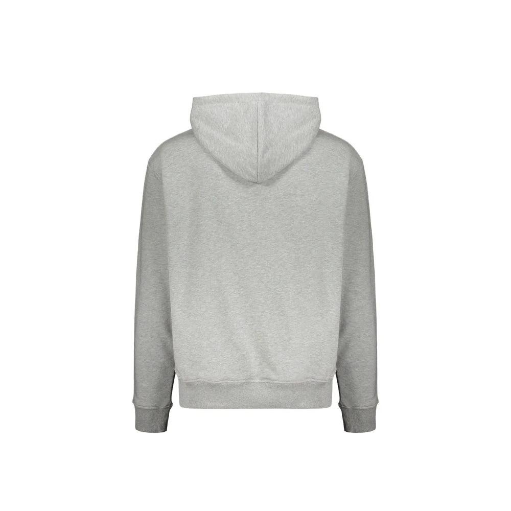 Balmain Gray Cotton Hoodie