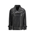 Veste en cuir noir PINKO