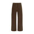 Jean droit en coton marron The Row