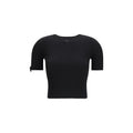 T-Shirt Courrèges Viscose Noir